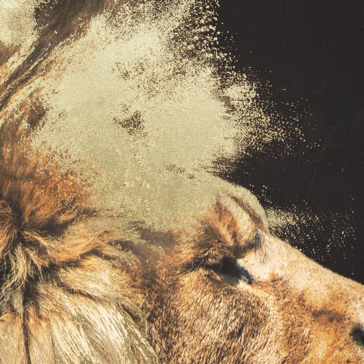 TOILE IMPRIMEE LION 60X90CM
