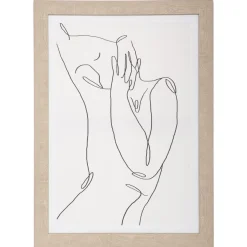 TOILE IMPRIME VISAGE CADRE 50X70CM