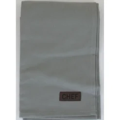 TORCHON CHEF 50X70CM COTON GRIS CLAIR