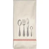TORCHON IMP JACQUES 50X70CM COTON ECRU COUVERTS