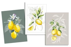 TORCHON LEMON JAUNE 50X70CM