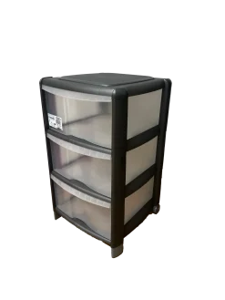 TOUR DE RANGEMENT BAMBOU GRIS ANTHRACITE