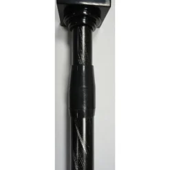 TRINGLE EXTENSIBLE ENTRE MURS D22 110 200CM NOIR ET ARGENT