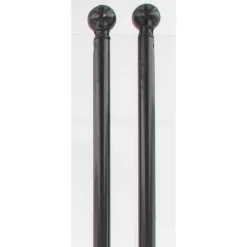 TRINGLE VITRAGE RONDE EXTENSIBLE D7 40 X 60 X 2 NOIR