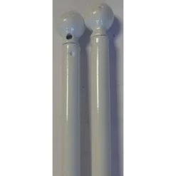 TRINGLE VITRAGE RONDE EXTENSIBLE D7 80 X 110 X 2 BLANC