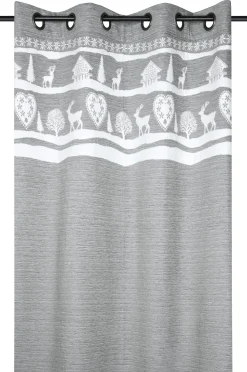 VALBONNAIS RIDEAU 135X260CM OEIL GRIS