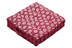 VALGENIS COUSSIN SOL 45X45X10CM ROUGE