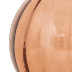 VASE BOULE ALAIS VERRE AMBRE H.22CM