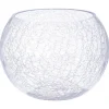 VASE BOULE CRAQUELE D.20X15CM