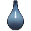 VASE BOUTEILLE SOLID BLEU H.35CM