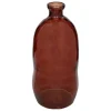 VASE BOUTEILLE ULY VERRE RECYCLE AMBRE H.73CM