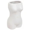 VASE CERAMIQUE BLANC CORPS ETEL H.17CM