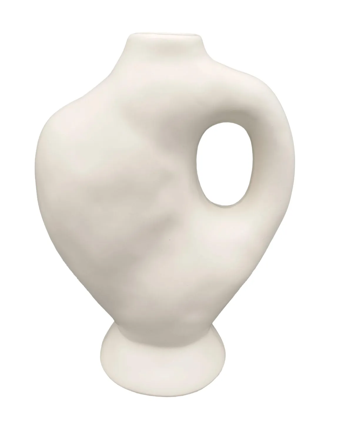 VASE CERAMIQUE DELOMITE BLANC
