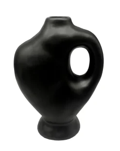 VASE CERAMIQUE DELOMITE NOIR