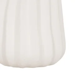 VASE CERAMIQUE STRIE FERNAN BLANC H.30CM