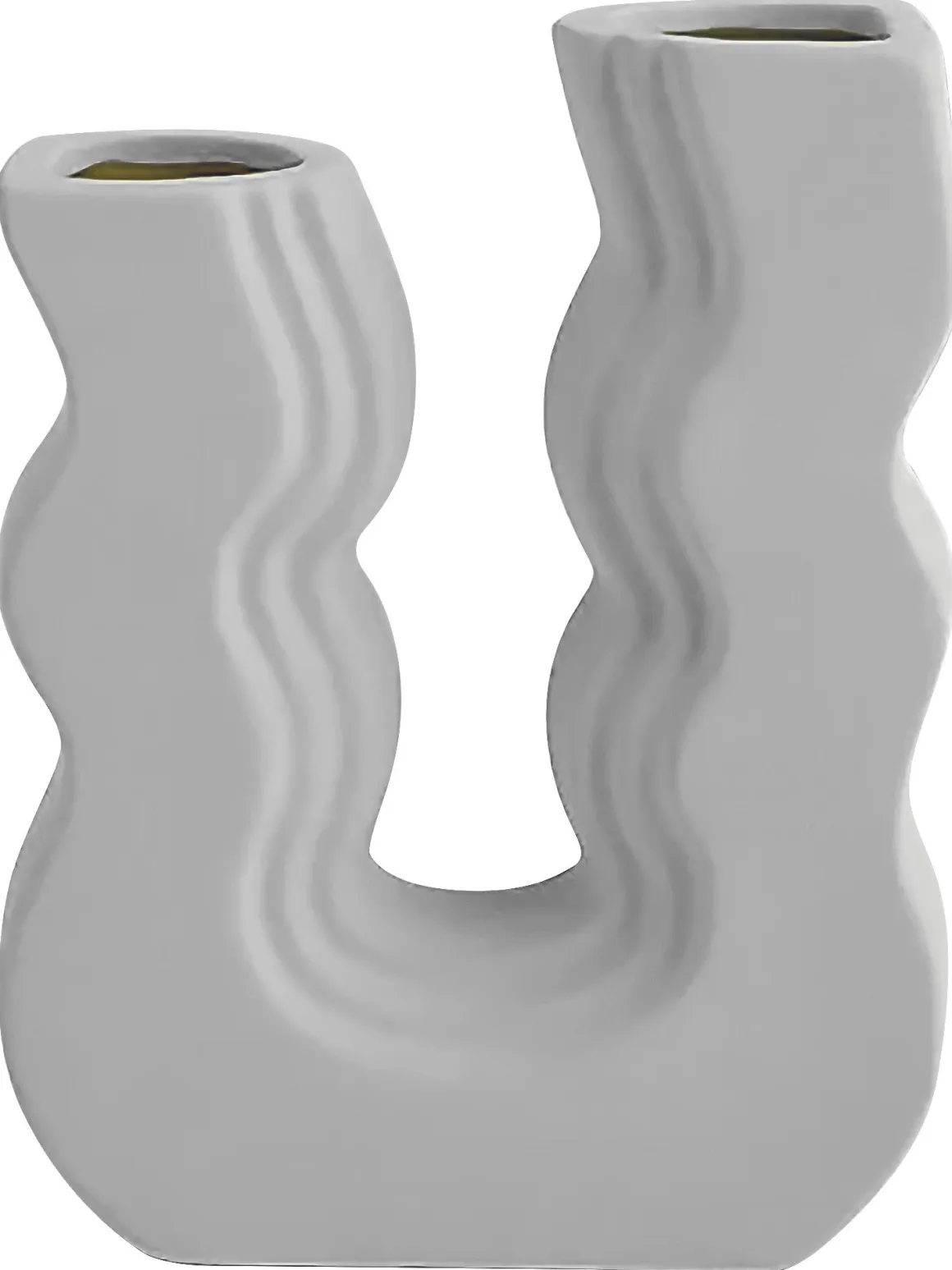 VASE CERAMIQUE WAVE BLANC TAILLE 13X4.8X21.5CM