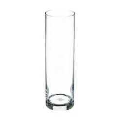 VASE FLORA CYLINDRE TRANSPARENT H.26CM