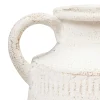 VASE METAL CRUCHE TINO BLANC H.41CM