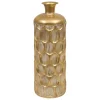 VASE METAL STRIE BELLI DORE H.60CM