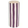 VASE RAYE EDRIC CERAMIQUE DEEP PURPLE H.30CM