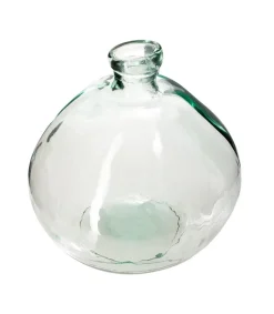 VASE ROND VERRE RECYCLE TRANSPARENT D.33CM