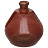 VASE ROND VERRE RECYCLE ULY AMBRE D.45CM