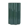 VASE SHANI VERT CERAMIQUE H.25CM