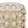 VASE VERRE BOULE IRISE DORIA H.28CM