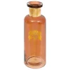 VASE VERRE BOUTEILLE AMBRE TROPICAL BOUDOIR H.22CM