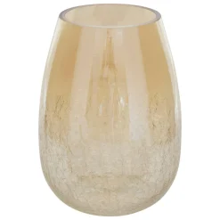 VASE VERRE CRAQUELE ALEXIS DORE H.25CM