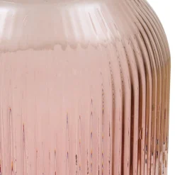 VASE VERRE RECYCLE LUZ ROSE H.72CM