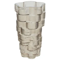 VASE VERRE STRIE SKY H.30CM