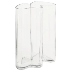 VASE VERRE VAGUE KADE TRANSPARENT H.25CM