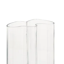VASE VERRE VAGUE KADE TRANSPARENT H.25CM
