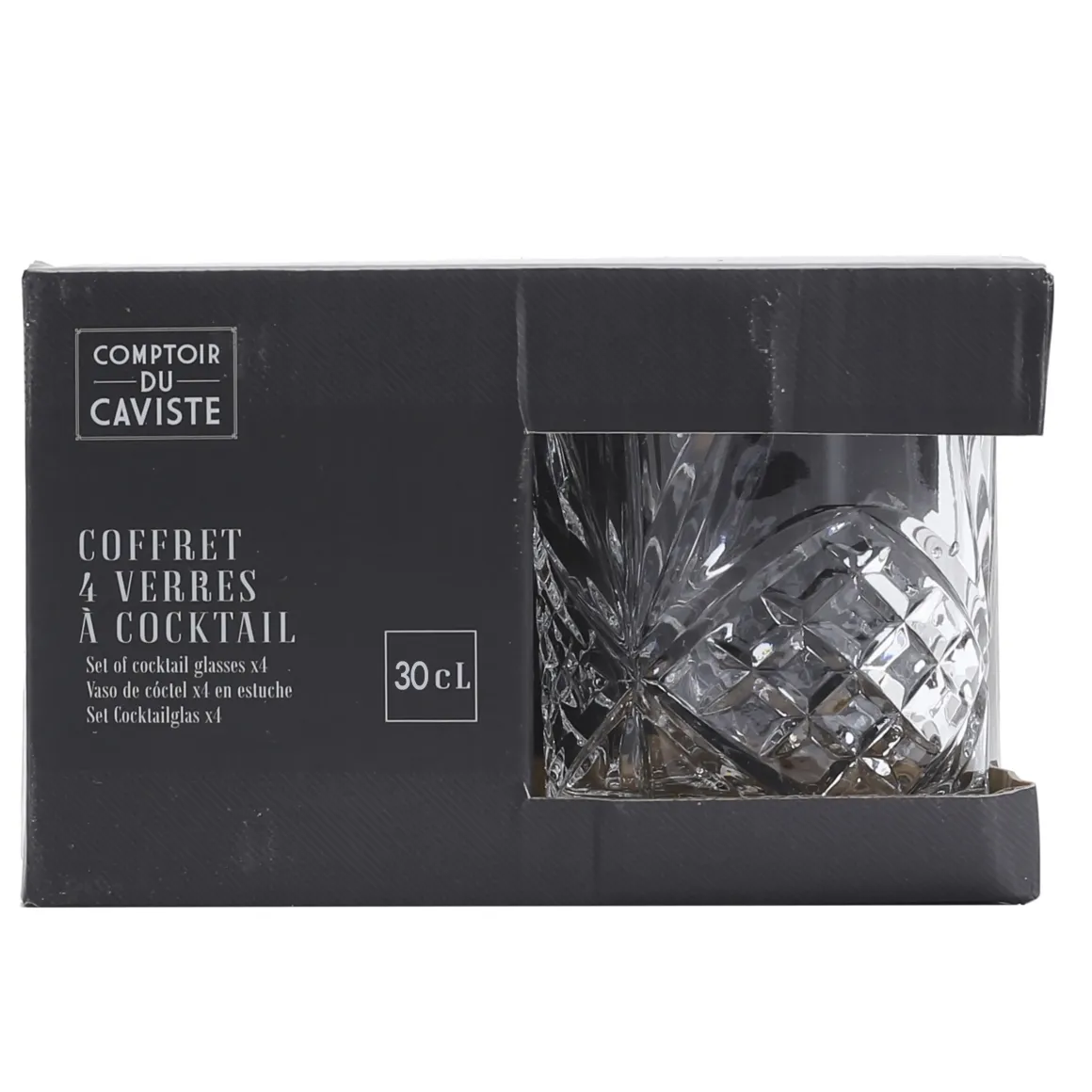 VERRE COCKTAIL 4 PIECES 30CL