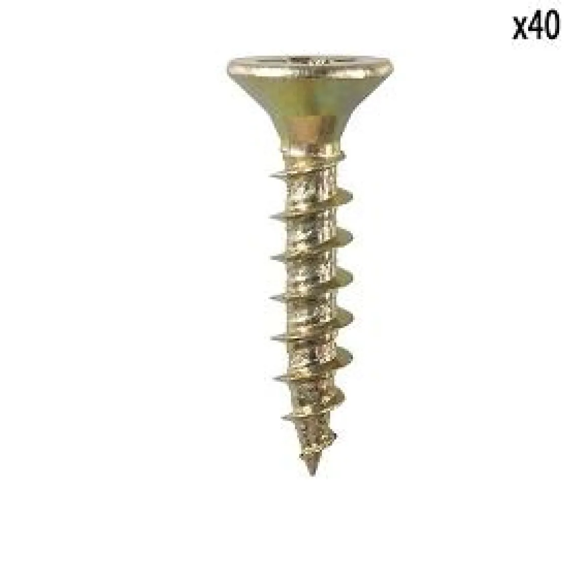 VIS AGGLOMERE POZIDRIVE TETE FRAISE ACIER BICHROMATE PZ2X4X2