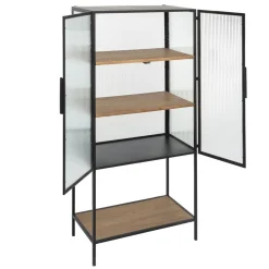 VITRINE BIBLIOTHEQUE 2 PORTES BAKOS