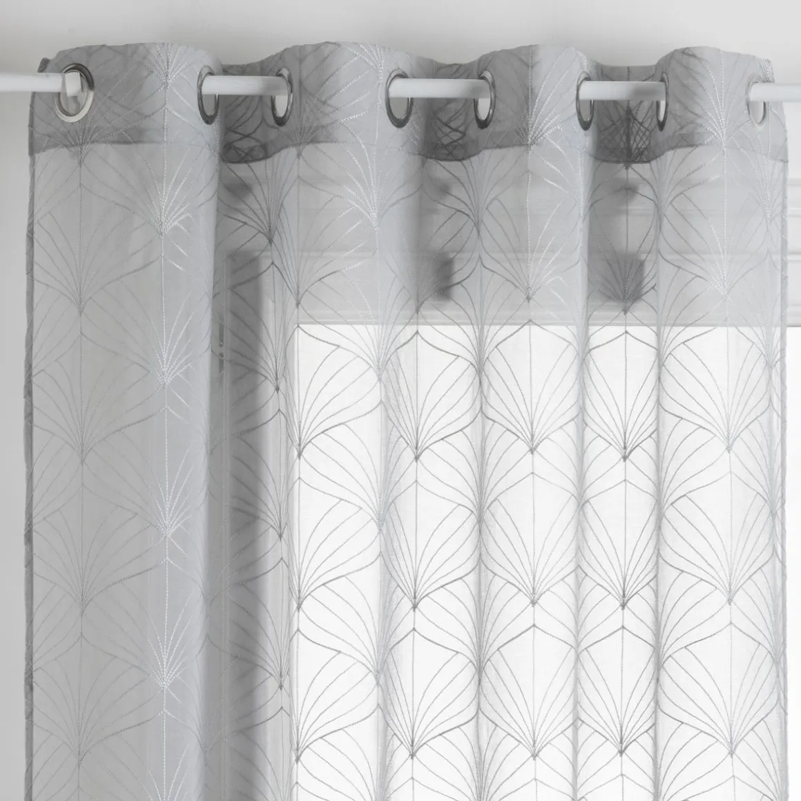 VOILAGE BRODE MIA GRIS 140X240CM