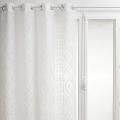 VOILAGE JACQUARD SAMA BLANC 140X240CM