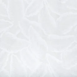 VOILAGE LAZI MOTIF FEUILLE BLANC 140X240CM