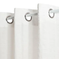 VOILAGE NOA SEERSUCKER BLANC 140X240CM