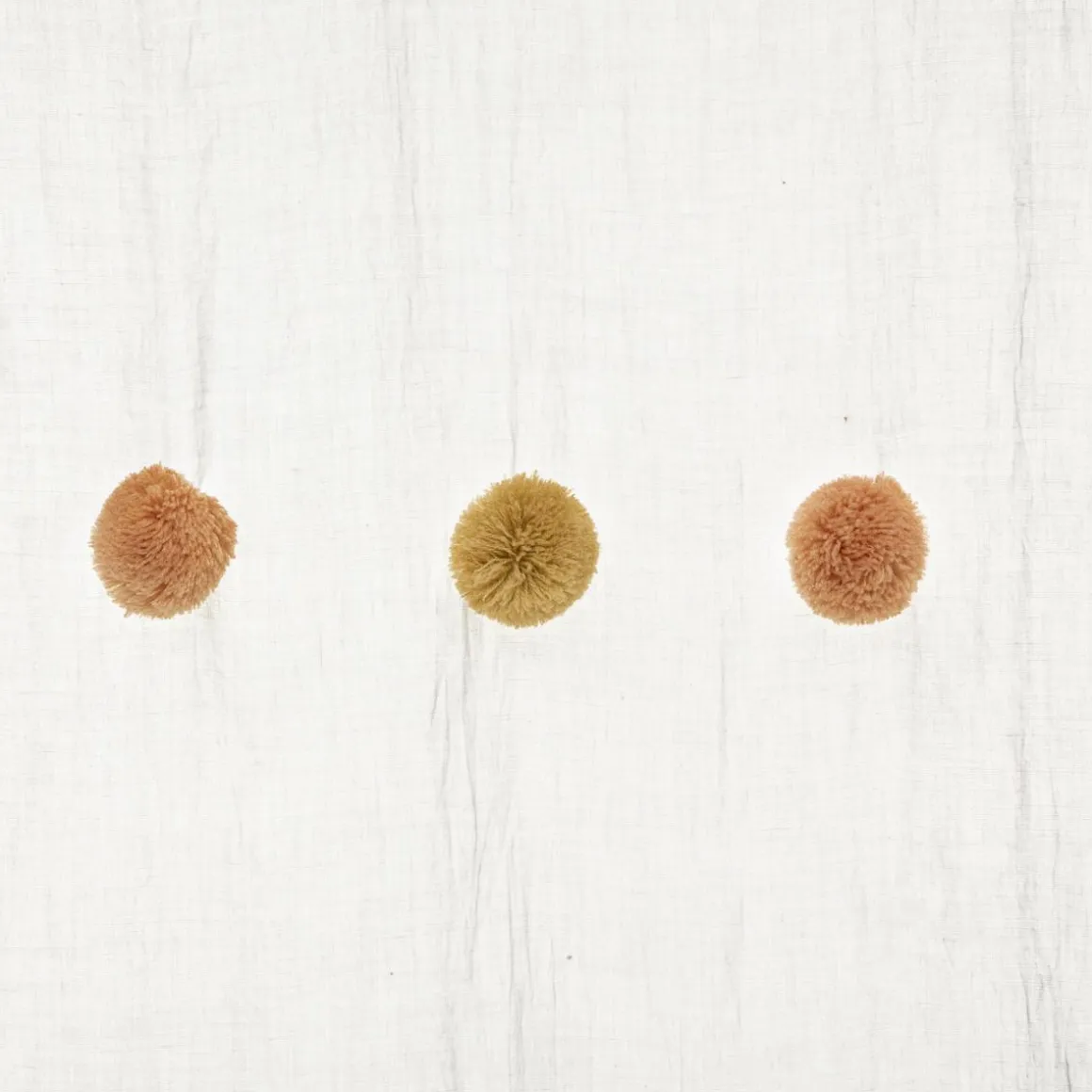 VOILAGE POMPONS ROSE OCRE