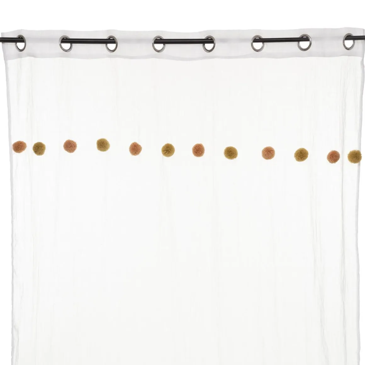 VOILAGE POMPONS ROSE OCRE